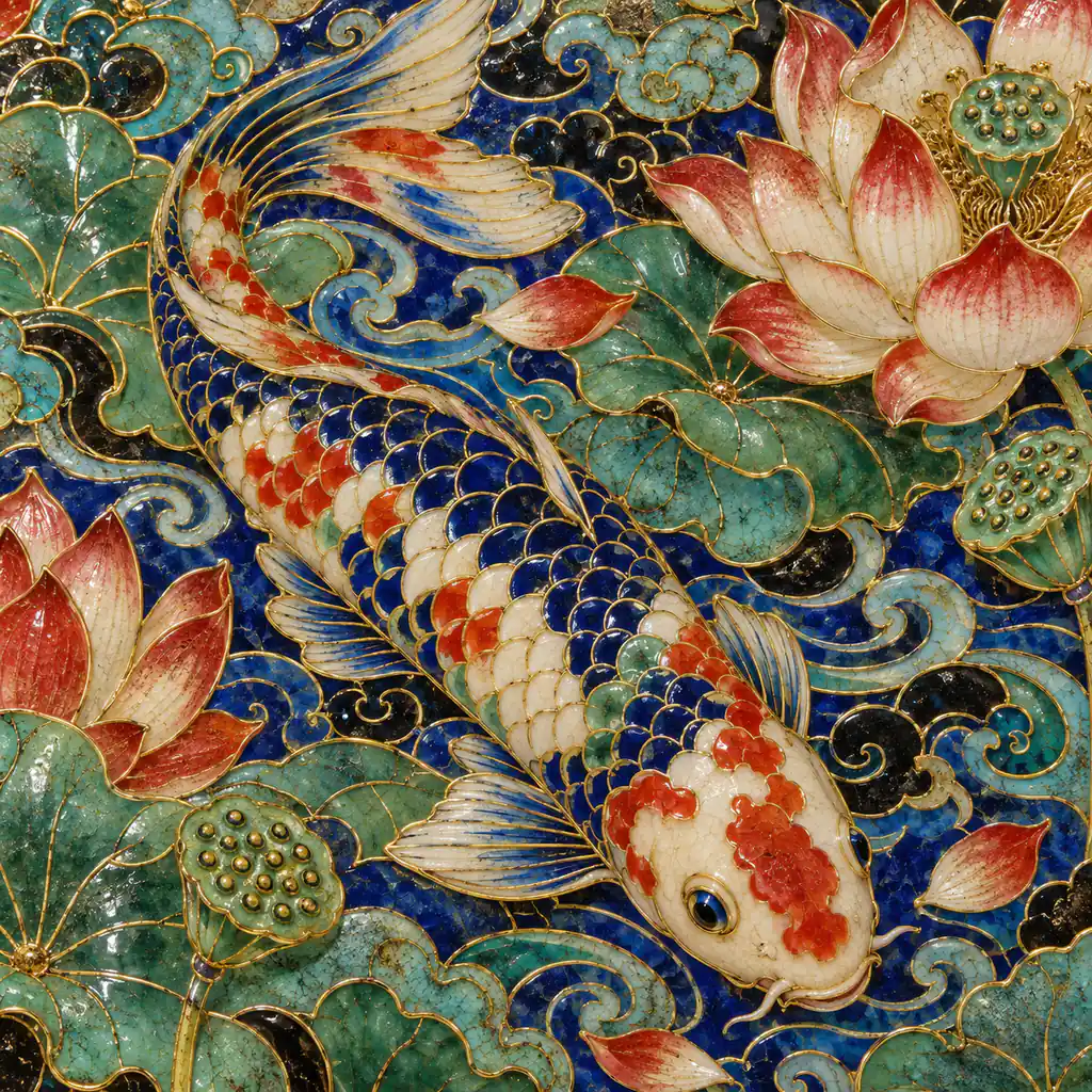 Cloisonné artwork for alogeo.com