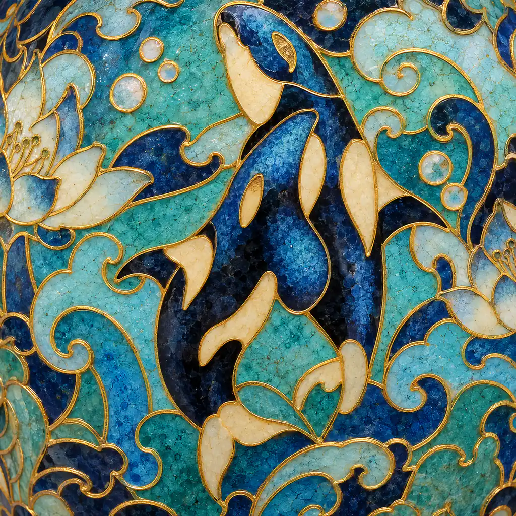 Cloisonné artwork for eygeo.com